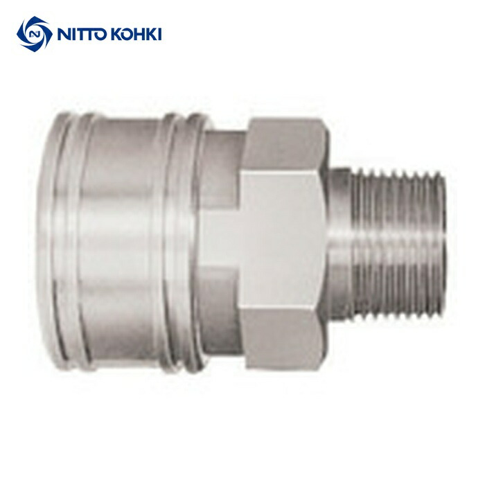 日東工器 6TSM SUS NBR TSPカプラ ステンレス製 ニトリルゴムSG(NBR)(めねじ取付用ソケット) 相手側Rc3/4(00724) (1個)