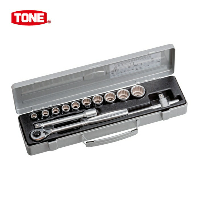 TONE トネ 800M ソケットレンチセット 差込角12.7mm 13点セット (1S)