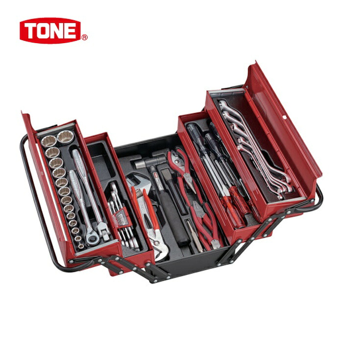 TONE トネ 700SD 整備用工具セット ツールセット(メンテナンス用) 間口410×奥行220×高さ220mm セット内容53点 (1S) 31,746円