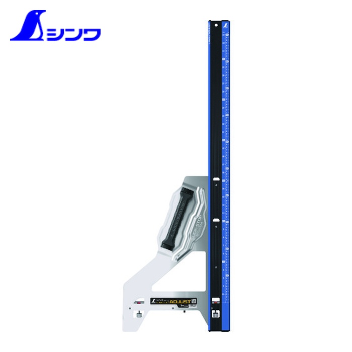 シンワ測定 73182 丸ノコガイド定規 エルアングルPlus アジャスト 1m 併用目盛 (1台)