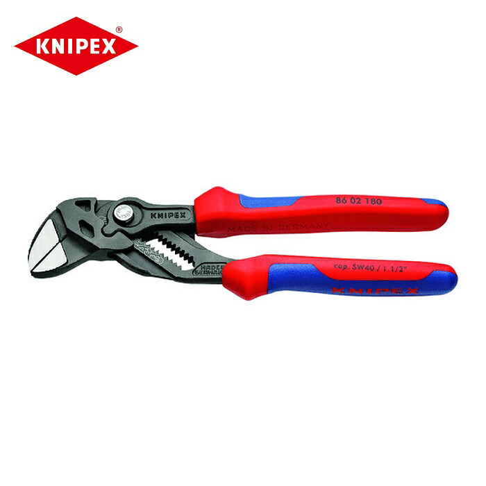 KNIPEX クニペックス 8602-180 ペンチ鍵 コンフォートハンドル 180粍 (1丁)