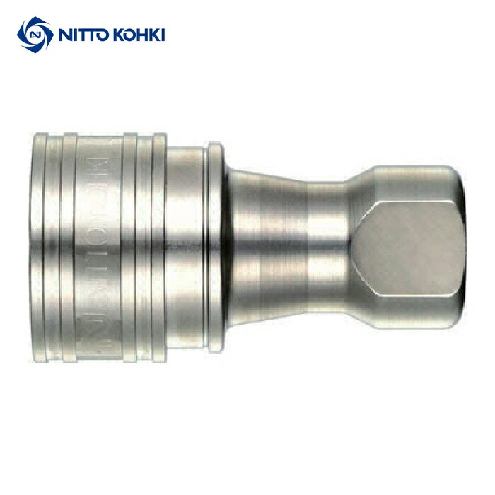日東工器 6S-A STEEL NBR SPカプラ タイプA 鋼鉄製 ニトリルゴムNBR(SG)相手側取付サイズR3/4(07908) (1個)