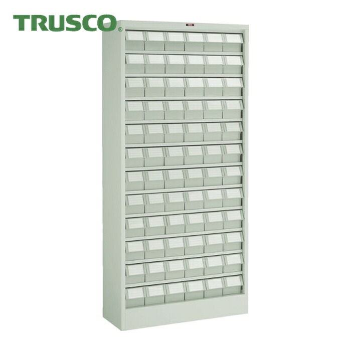 トラスコ TRUSCO コンテナラックケース バンラックケース L型 NG引出小X72個 H1790 (1台) 611L-N72S (NG)