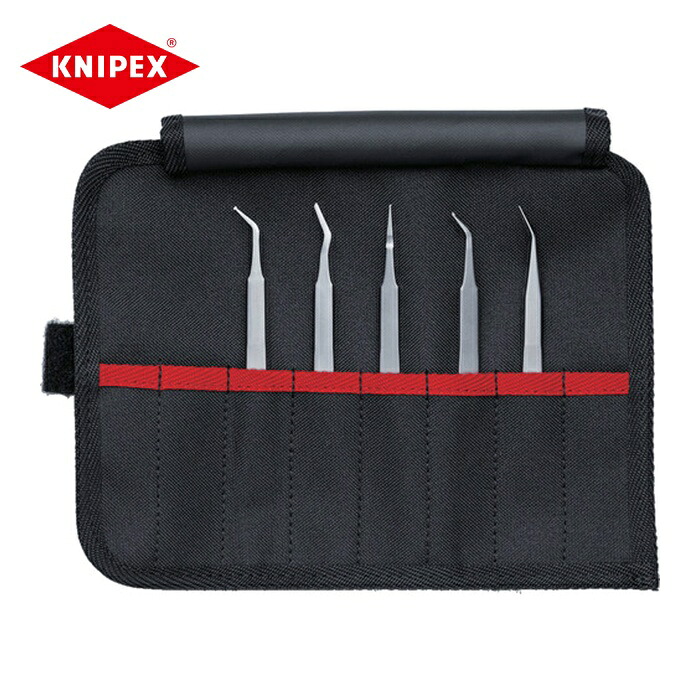 KNIPEX クニペックス 2666332 精密SМDピンセット5本組セット (1S)