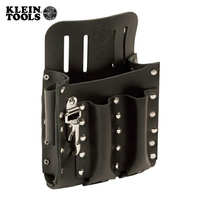 KLEIN TOOLS 5126 レザーツールポーチ 5ポケット (1個)