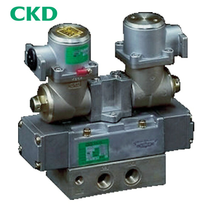 CKD 4F420E-08-TP-AC200V 電磁弁 パイロット式 防爆形5ポート弁 4Fシリーズ(ダブルソレノイド) Rc1/4 AC200 (1台)｜工具ランドこだわり館
