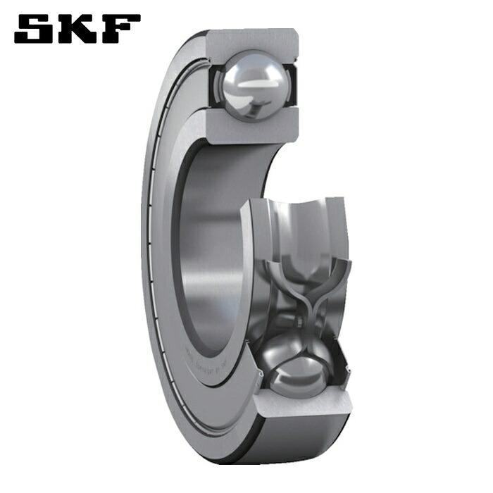 SKF 6020-2Z 単列深溝玉軸受 軸受両端鋼板遮蔽物 口径100mmX外径150mmX幅24粍 (1個)