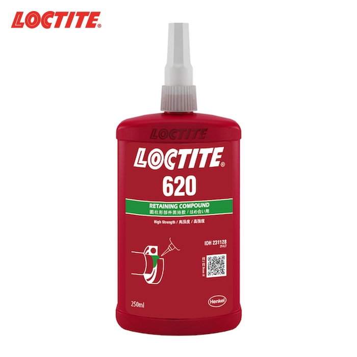 鍵を掛けるきつい LOCTITE はめ合い用貼りつける剤 高甚だしい 耐熱用 620 250ml (1本) 620-250
