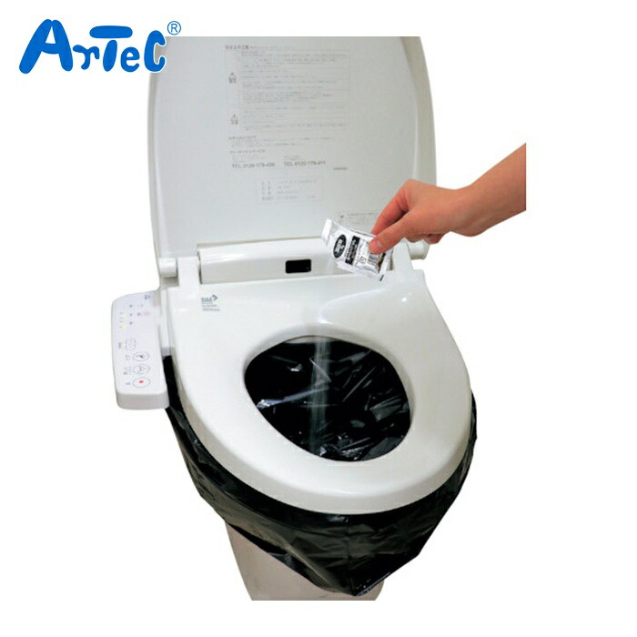 ArTeC トイレストック(非常用トイレ)防臭袋付100回用(52245) (1S) 52245