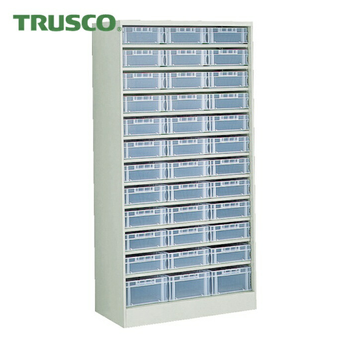 トラスコ TRUSCO コンテナラックケース バンラックケース CF型 F-1MX33個F-2TMX3個付 (1台) 611CF-A33C3TM