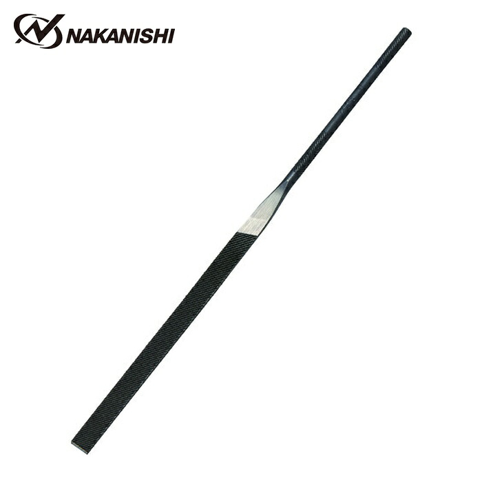 ナカニシ 57301 精密鉄鋼ヤスリ 中目 3本入 平型 5.1×1.3×70×軸φ3 (1Pk)