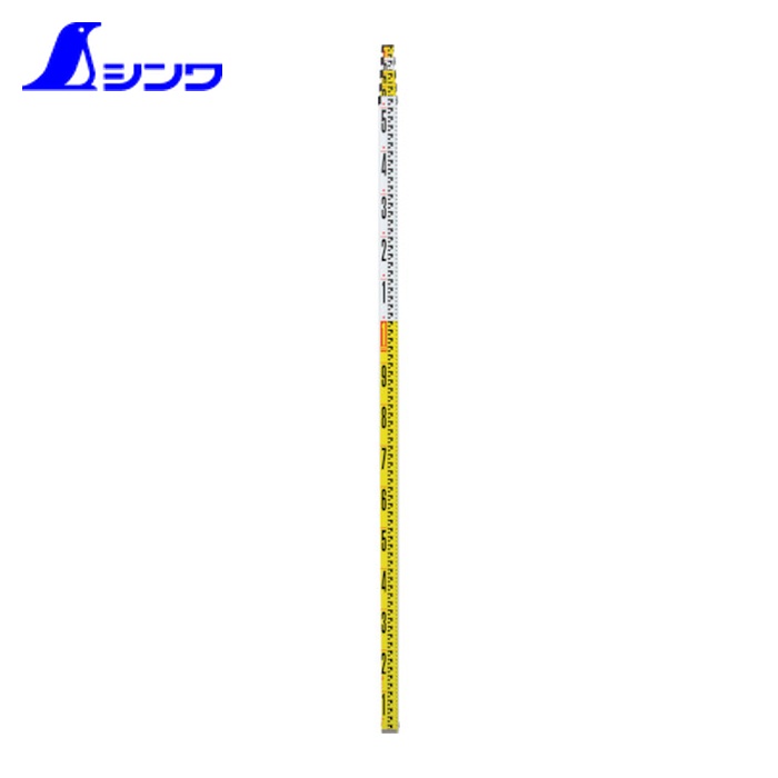シンワ測定 73268 軽銀原材料 2 7m5段 境界線の外側10粍投球 後ろ側1粍投球目盛付 (1本)