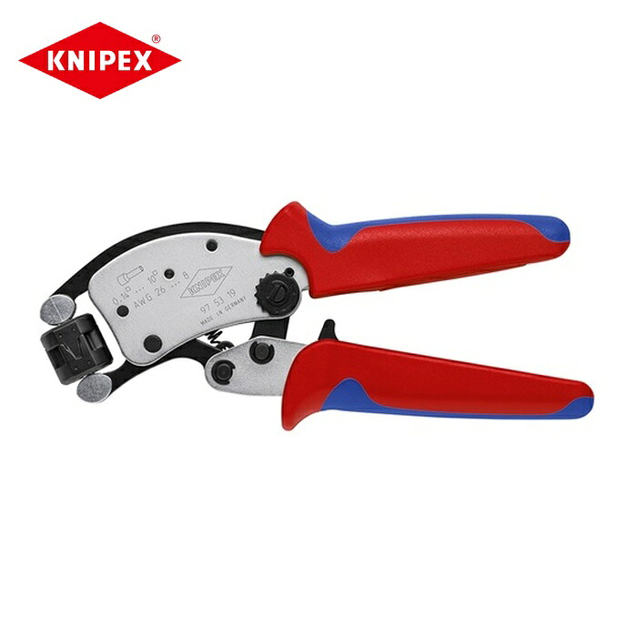 KNIPEX クニペックス 975319 ワイヤーエンドスリーブ自動調整圧着プライヤー (1丁)