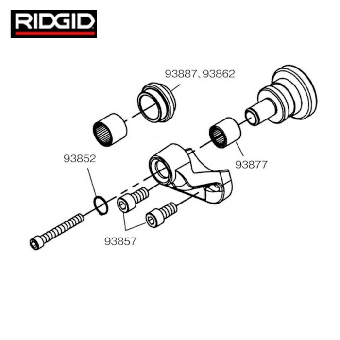 リジッド RIDGID 93887 ロールグルーバー用パーツ 100-150A グルーブロールセット (1Pk)