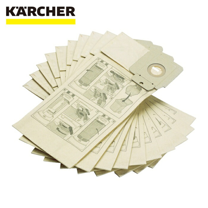 ケルヒャー KARCHER 6.904-305.0 バキュームクリーナー用アクセサリー 合成繊維フィルターバック 10枚 CV30/1,CV38/1(6.904-305.0) (1Pk)