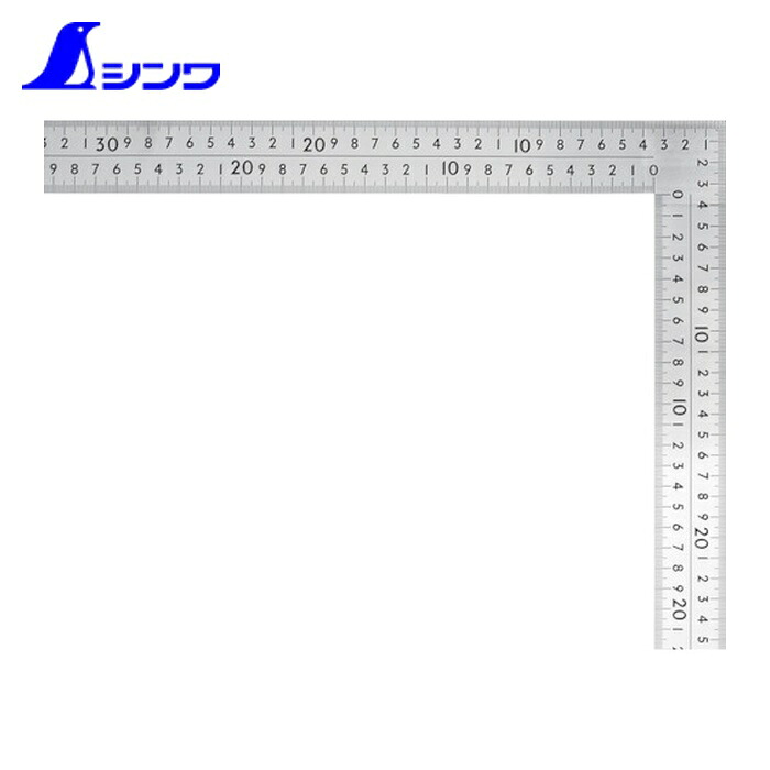 シンワ測定 63122 千金 染みわたる型ステン 表裏同目 8段目盛 (1丁)