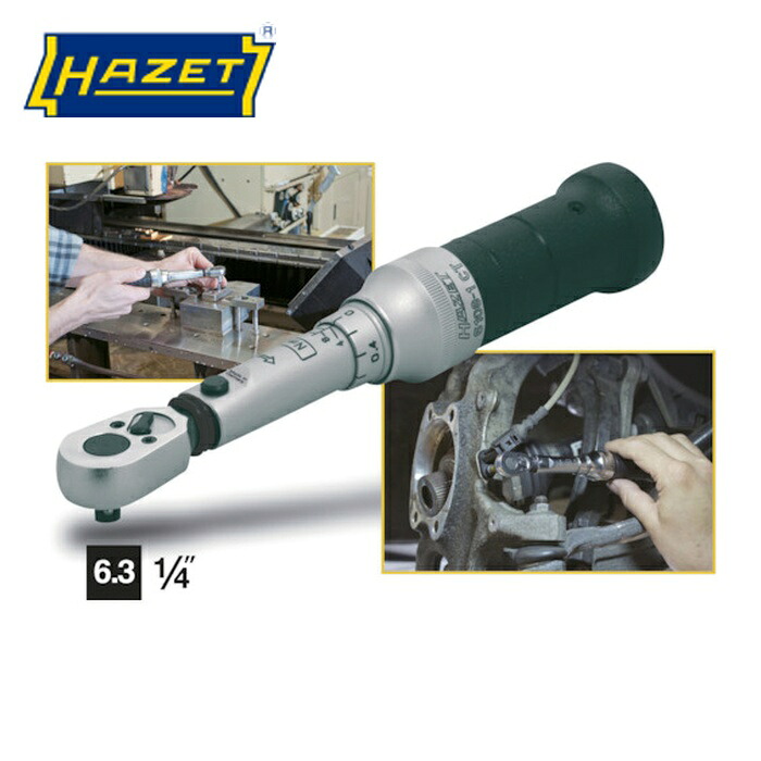 ハゼット HAZET 6108-1CT 高精度プリセット型トルクレンチ 差込角6.35mm (1個)
