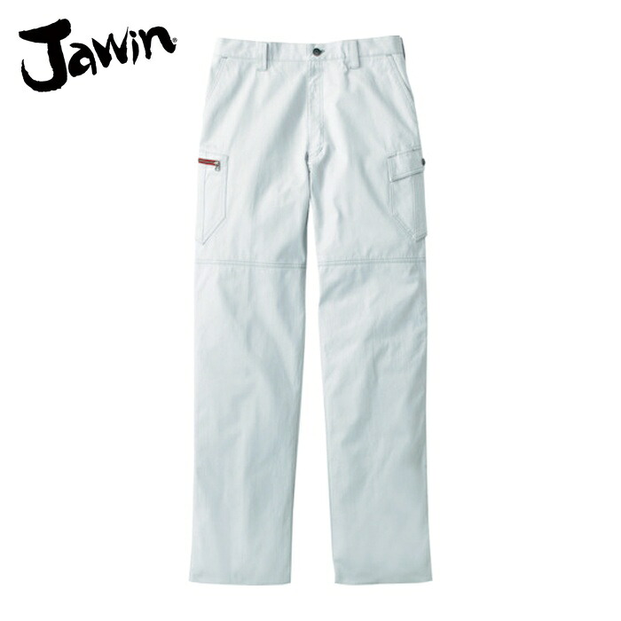 Jawin 自重堂 ノータックカーゴパンツ ウエスト88 シルバー (1着) 51902-036-88