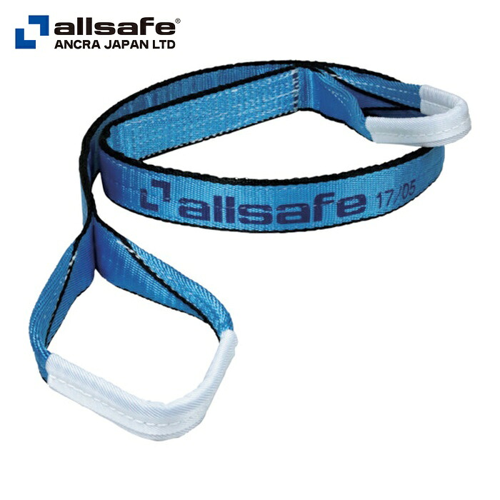 allsafe オールセーフ AS3E25-100 オールセーフスリングベルト3E25x10m スカイブルー (1本)