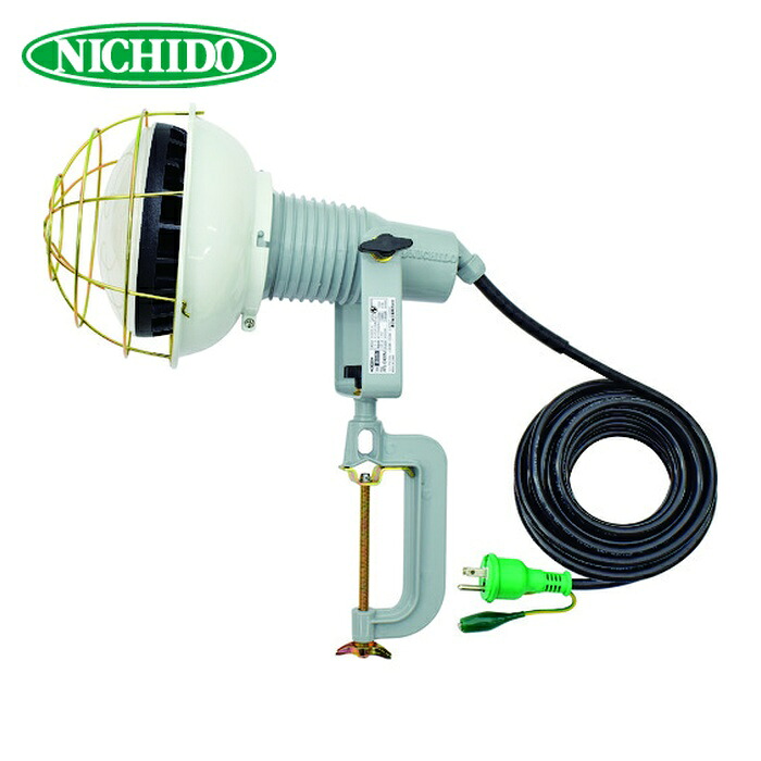 日動工業 NICHIDO AFL-E5010J エコビックLED投光器50W 昼白色 E付 10M (1台)｜工具ランドこだわり館