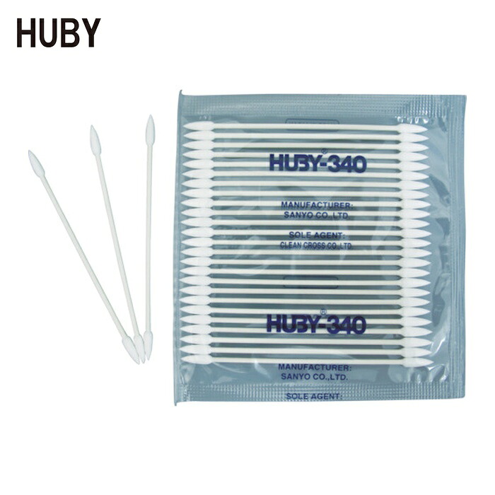 HUBY 3in 製作用綿棒(先っちょ唐きび型/シャープポイントスリム)BB-003MB (5000本入) (1箱) BB-003MB
