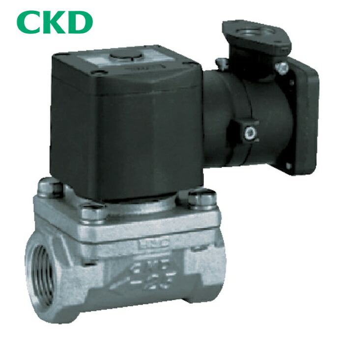 CKD ADK11E4-20A-03T-AC200V 電磁弁 パイロットキック式 防爆形2ポート弁 ADKシリーズ(空気・水用) (1台)