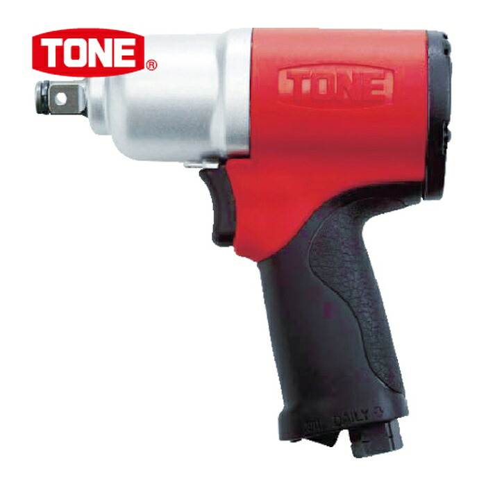 TONE トネ 人工知能学4160 エアーインパクトレンチ 電気容量雄捻子径16粍 差込角12.7粍 最大限度締付トルク470N・m (1台)
