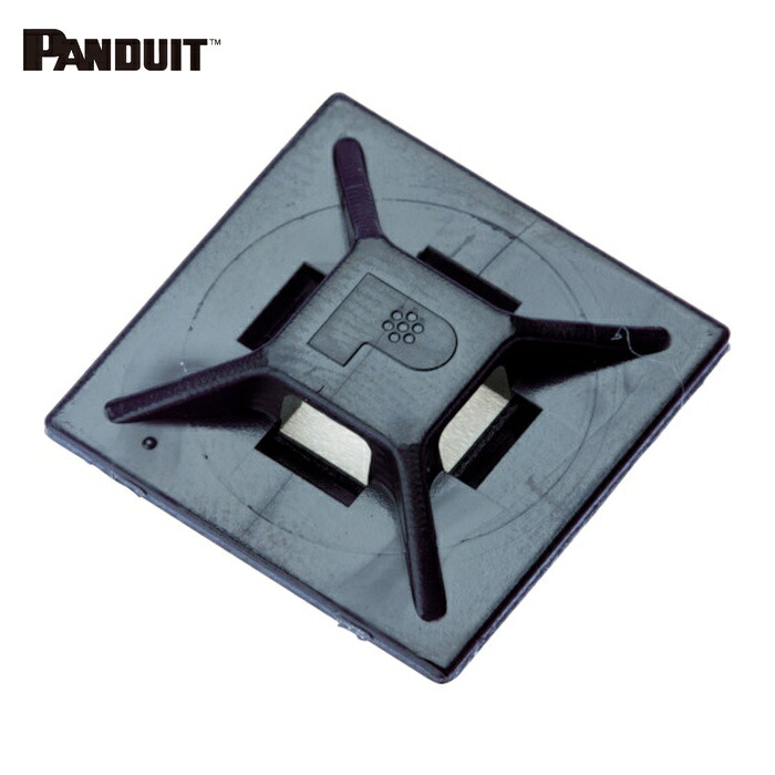 パンドウイット PANDUIT ABMM-AT-D0 マウント軍事基地 アクリル繊維系ねばり着く磁気テープ付き添い人 耐候性黒(500個入) (1袋)