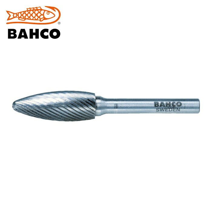 バーコ BAHCO BAHH1232M06X 超硬赤ちょうちん 楕円面 ダブルとり捨てる 刃径12粍 (1本)