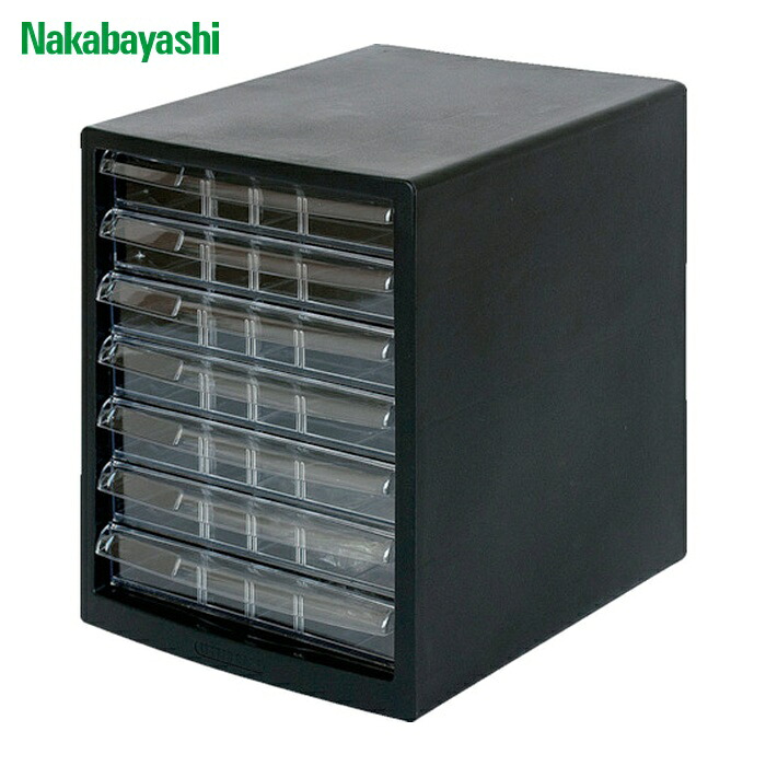 ナカバヤシ A4レターケース7段 (1台) A4E-S7B