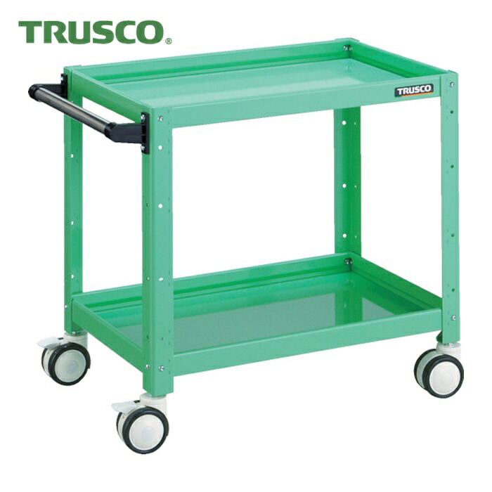 トラスコ TRUSCO ツールワゴン バーディワゴン 600×400×H600 ウレタン双輪 ヤンググリーン (1台) BDW-662D-YG|工具ランドこだわり館