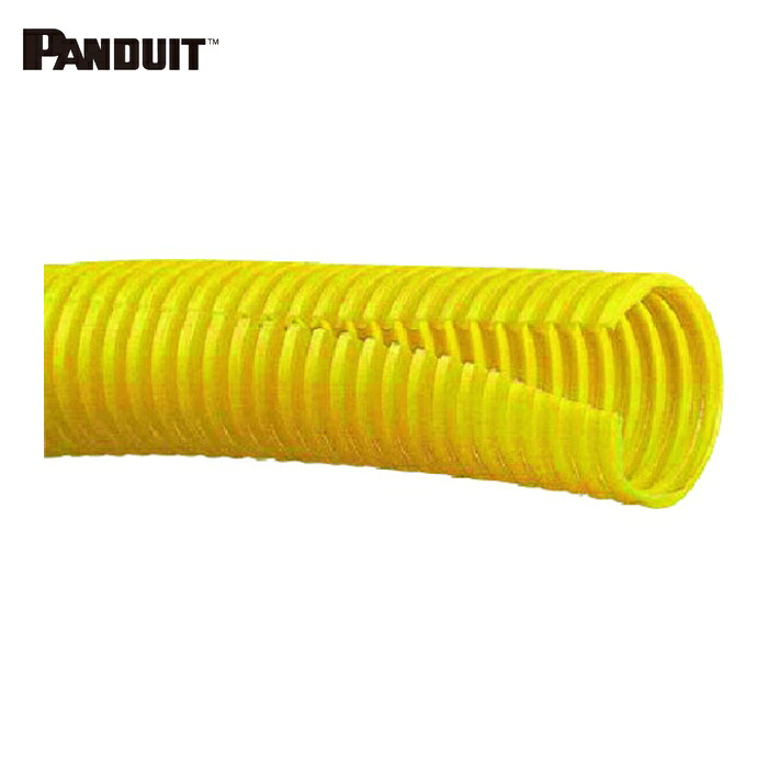 パンドウイット PANDUIT CLT50F-C4 コルゲートチューブ ポリエチレン 細長い切口付き添い人黄 口径13.0粍 30.48m (1巻)