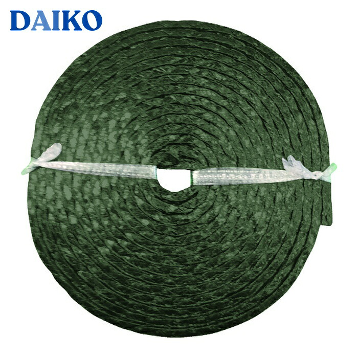 ダイコー D4104-11.1 グランドパッキン D4104 膨張黒鉛編組パッキン(インコネル合金線入り) 幅11.1mm (1巻)