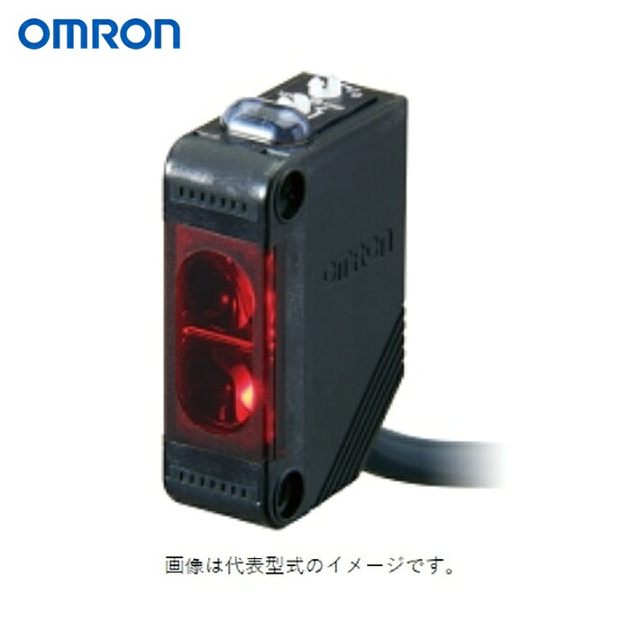 オムロン OMRON E3Z-D62 2M 小型アンプ内蔵光電センサ 角型 拡散反射形 検出距離1m (1個)