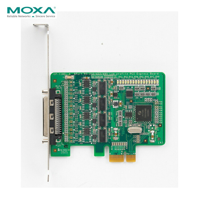 MOXA CP-118EL-A 8界面RS-232C/422/485 ロープロファイル PCIExpressゲーム盤 (1個)
