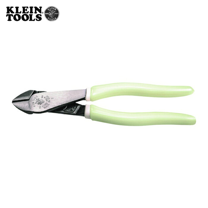 KLEIN TOOLS D200028GLW ニッパ 偏芯タイプ 220mm 蓄光タイプ (1丁)