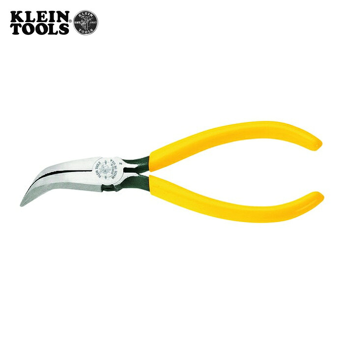 KLEIN TOOLS D302-6 電工 先曲がりロングノーズプライヤー (1丁)