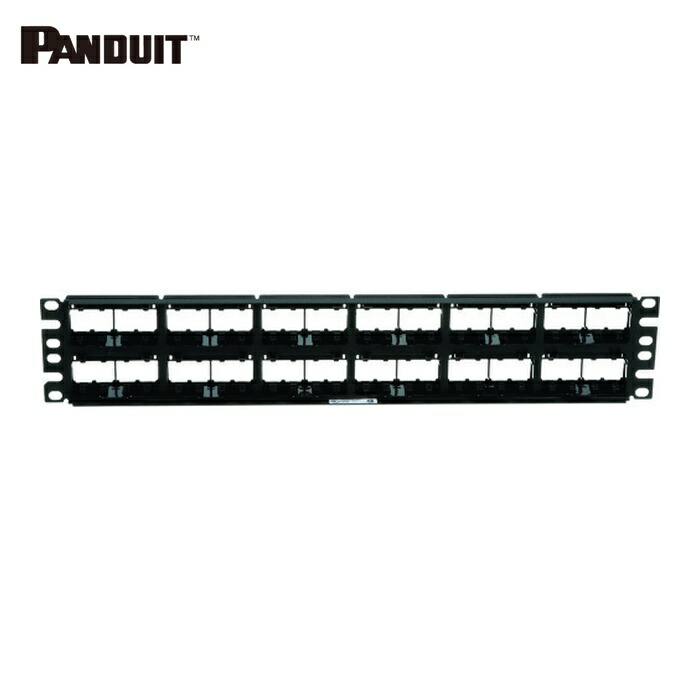 パンドウイット PANDUIT CPPL48WBLY モジュラーパッチパネル枠 4ポートフェースプレートタイプ 48ポート 2U CPPL48WBLY (1個)