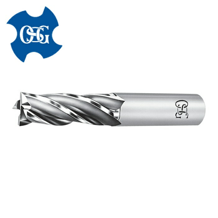 OSG オーエスジー CC-EMS-15 ハイススクエアエンドミル 4刃センタカット ショート 刃径15 mm シャンク径16mm 80725 (1本)