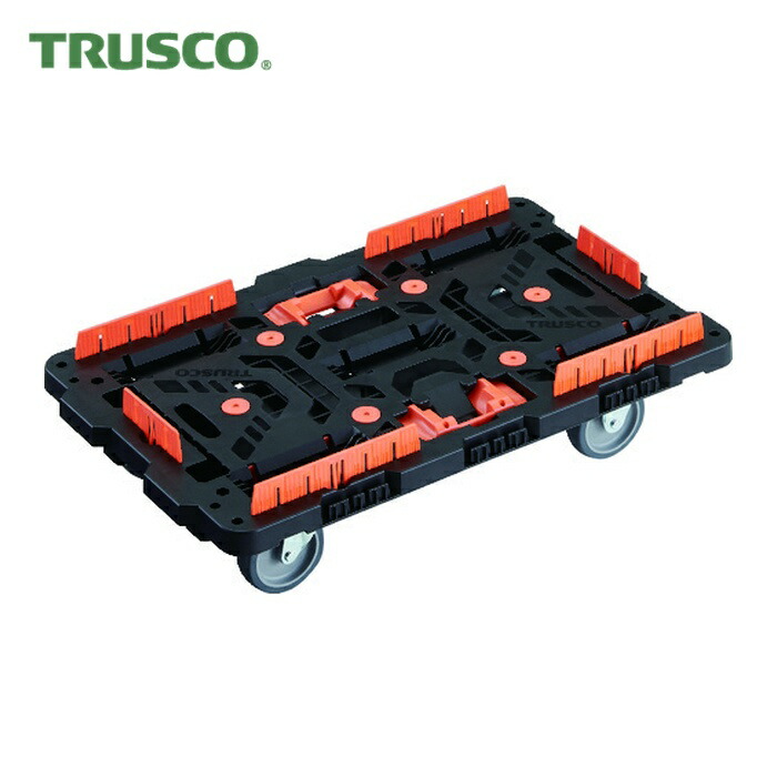 トラスコ TRUSCO 繋ぎ合わせる式脂製平台車 ビートル 700X450 自在3輪 コボレ打ちきり仕掛ける とめたろう付 (1台) BT700KJ3-E100T