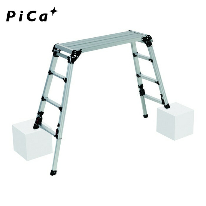 ピカ Pica DXJ-91209A 四脚アジャスト式足場台 上部操作タイプDXJ型 (1台)