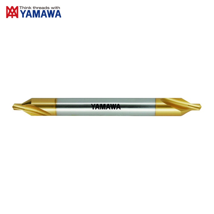 ヤマワ 弥満和 CD-SL-V-150-2X60X6 ロングシャンクコーティング弱捻じれ溝A形60° 真っただ中穴せん孔機 CD-SL V L150 2X60°X6 (1本)