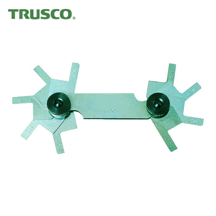 トラスコ TRUSCO C面測定ゲージ 測定範囲0.5~5.0mm 10枚組 (1個) C-5