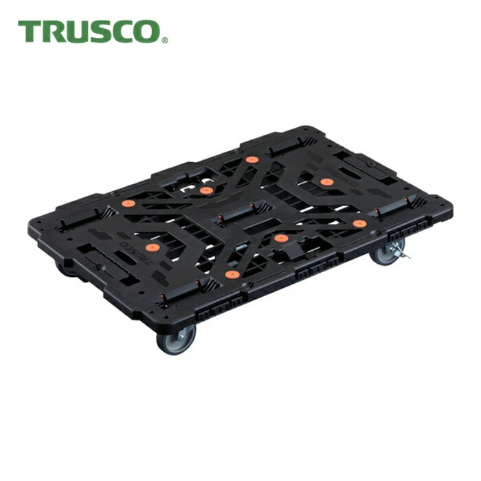 トラスコ TRUSCO 連結式樹脂製平台車 ビートル 900X600 自在5輪 内2輪ストッパー付 (1台) BT900J5S2-E100