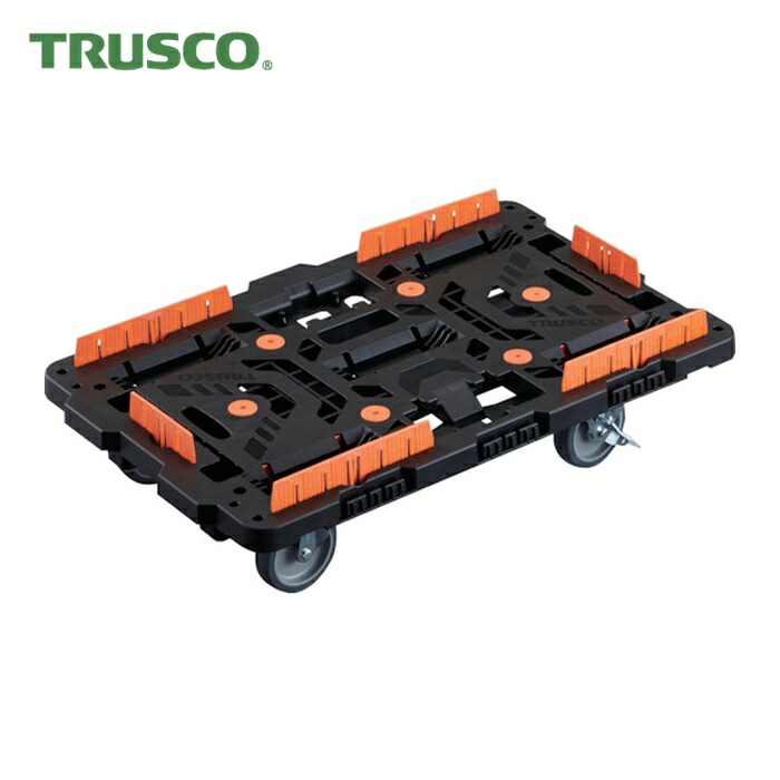 トラスコ TRUSCO 繋ぎ合わせる式脂製平台車 ビートル 700X450 自在5輪 内2輪ストッパー付 コボレ打ちきり仕掛ける付 (1台) BT700KJ5S2-E100