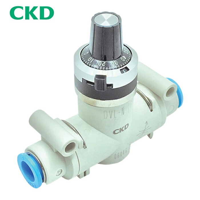 CKD DVL-N-10-H1010-400 文字盤付針弁膜 針弁(禁油手あい) (1個)