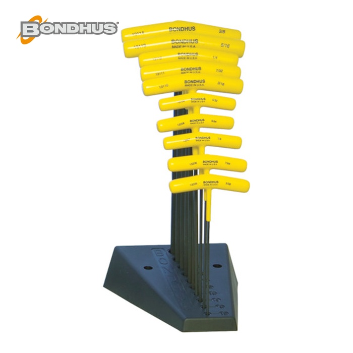 ボンダス BONDHUS BTX10/S どんぶり鉢尖んがり六角T-手持ち部分 in 仕掛ける10本組(3/32-3/8+照明ランプ) No.13190 (1S)