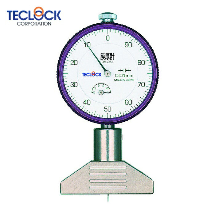 テクロック TECLOCK DM-264 ダイヤルデプスゲージ 測定範囲0~5mm (1個)｜工具ランドこだわり館