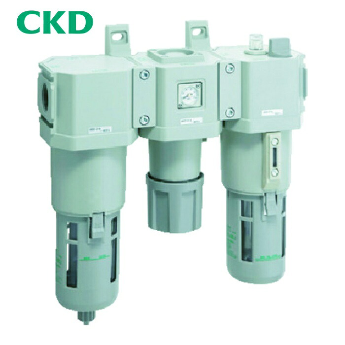 CKD C8000-20-W-F FRL社会的単位 F.R.Lズボン下 判定基準白いこと続きもの Rc3/4 ろ波器・手動付オートドレン (1S)