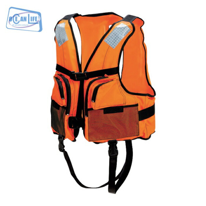 OCEANLIFE 小型船舶用ライフジャケット オレンジ TYPE A (1着) BW-2003-A-OR